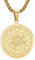 AFSTALR Collier Médaille de 7 Archanges pour Homme Femme Talisman Pentagramme de Salomon Amulette de Protection Magique Or