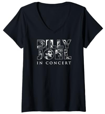 Damen Billy Joel - Im Konzert T-Shirt mit V-Ausschnitt