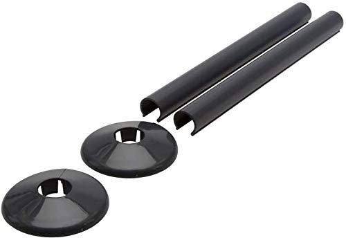 GENUEN® x 2 Talon Snappit for Towel Rail Radiators Pipe Covers and Collars (Anthracite Grey 200mm)