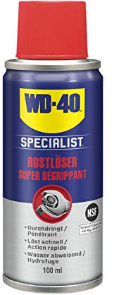 WD-40 Specialist Rostlöser 100 ml – Kriechöl mit Tiefenwirkung für festsitzende Schrauben und Metallteile, löst Rost in Sekunden, verdrängt Feuchtigkei, hinterlässt langanhaltenden Korrosionsschutz