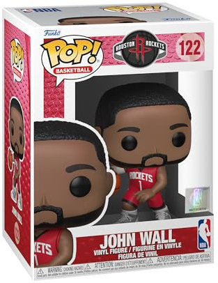 Funko POP! NBA: Rockets-John WallWall - (Red Jersey) - Vinyl-Sammelfigur - Geschenkidee - Offizielle Handelswaren - Spielzeug Für Kinder und Erwachsene - Sports Fans - Modellfigur Für Sammler