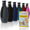 SODAZiP® Premium Schutzhülle kompatibel mit SodaStream Crystal Glaskaraffe [EXTRA KÜHLEFFEKT] - Bruchschutz Neopren Hülle für Soda Stream Glasflaschen - Zubehör für unterwegs (Grau)