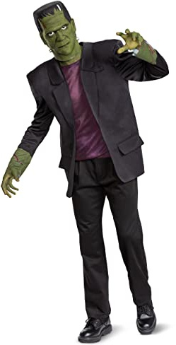 Disguise Disfraz de Frankenstein para hombre, disfraz oficial de monstruo universal y máscara