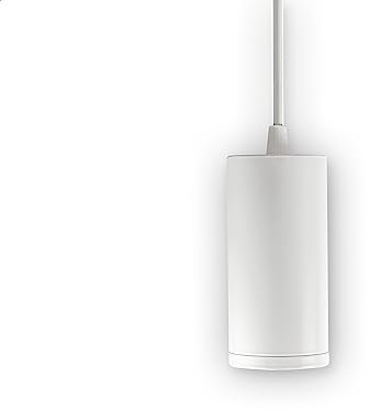 INNOVATE LED Pendelleuchte – moderne Deckenlampe höhenverstellbar – elegante Hängeleuchte aus Aluminium mit GU10 Fassung - Zylinder Pendellampe excl. Leuchtmittel (130mm, Weiß)