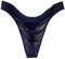 Alienjoy String sexy pour homme - Sous-vêtement sexy pour homme - Taille basse - En soie glacée - Lisse - Sans coutures - Transparent, bleu foncé, XXL
