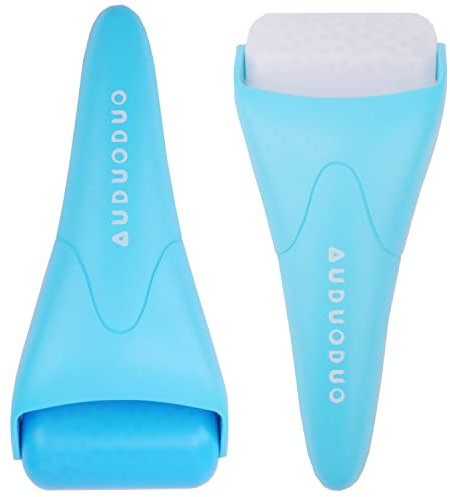 AUDUODUO® Premium Eis-Gesichtsroller mit extra Rolle für lang anhaltende Kälte, Eisroller für Gesicht, Hals, Körper, Kältetherapie für Gesichts- und Augenschwellungen