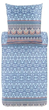 Bassetti Trendy Bettwäsche-Set aus 100% Baumwolle, Bedruckt, FEBE B1, Einzelbett
