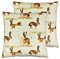 Evans Lichfield Country Running Kissen mit Hasenmotiv, Polyester, gefüllt, Doppelpack