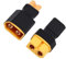 2X Stück Set Adapter XT60 auf XT30 Stecker Buchse für Lipo Akku Battery Gold RC Ladegerät männlich weiblich