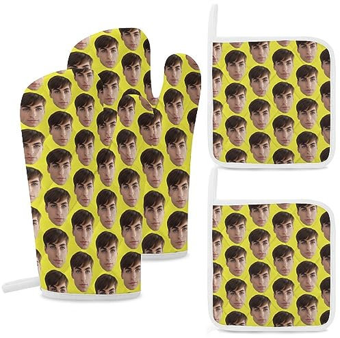 Witzige Ofenhandschuhe mit eigenem Motiv - Personalisierte Topflappen - Gestalten Sie jedes beliebige Bild oder Foto auf einem Backhandschuh Das perfekte lustige Geschenk (1)