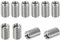 PATIKIL 10Stk Gewinde Adapter Hülse Reduziere Mutter M6*1 Außengewinde zu M4*0.7 Innengewinde Reparatur Einsatz Mutter Schraube Reduzierstück Umwandlung Edelstahl Verbindungselement 10mm