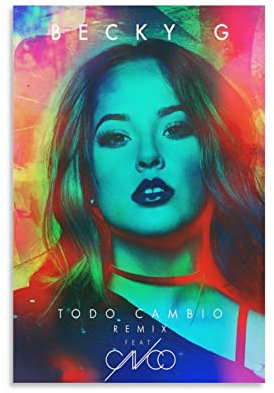 SECOLI Becky G 01Fashion Poster Dekorative Malerei Leinwand Wandkunst Wohnzimmer Poster Schlafzimmer Gemälde 20 x 30 cm