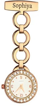 CGFN Schwesternuhr Personalisiert mit Clip,Pulsuhr Krankenschwester für Geschenke Zubehör Uhren,Pflege,Krankenschwester und Altenpflege Rosegold Zubehör,Altenpflege Zubehör,Nurse Accessories
