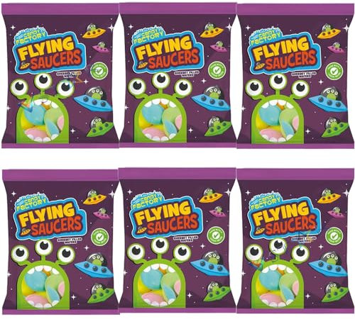 VSTAR Sherbet Filled Flying Saucers Bag 35g (Pack of 6)