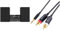 JVC UX-C25DAB - Micro HiFi-System mit CD, USB, Bluetooth & Amazon Basics PBH-19822 RCA Audiokabel, 3,5-mm-Klinkenstecker auf 2 x Stecker, 2.4 m, Schwarz