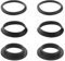 ECSiNG 2 Set Seal Set for 1 ¼ Inch Siphon Rubber Seal Flat Wedge Seal Replacement for 1 1/4 Inch Drain Pipe Sink Odour Trap Siphon Tube Siphon Bottle Siphon Black