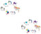 DEARMAMY 14stücke Teiliges Bunte Einhorn Broschen Aus Legierung Cartoon Anstecker Für Frauen Und Mädchen Accessoires Für Alltag Und Besondere Anlässe