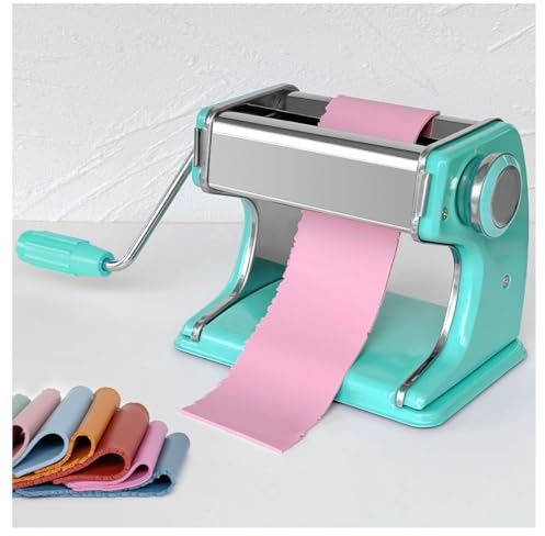 KEOKER Clay Press Machine, Polymer Clay Press Machine for Making Clay Earrings, Polymer Clay Roller Machine, 7 Thickness Stainless Steel Polymer Clay Pasta Machine, Polymer Clay Tools