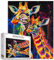 Giraffe Family Jigsaw Puzzles for Adults 1000 Pieces,Bright Colors Animal Puzzles,Colorful Two Giraffe Puzzle Art for Family Fun Puzzle Games,Home Decor Birthday Party Gift Toy for Men Women