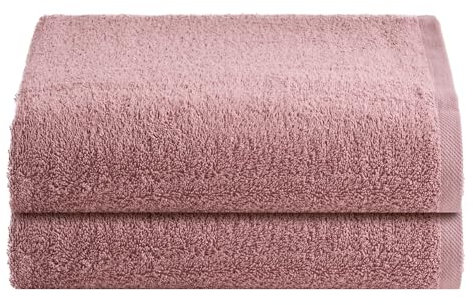 NELLA BIAGINI Telo Doccia Grande, Set da 2, Telo Bagno, 150x100 cm, 100% Spugna di Cotone, 420 gr/mq, per Sauna e SPA, Morbido, Resistente, Tinta Unita. Modello: Minerva