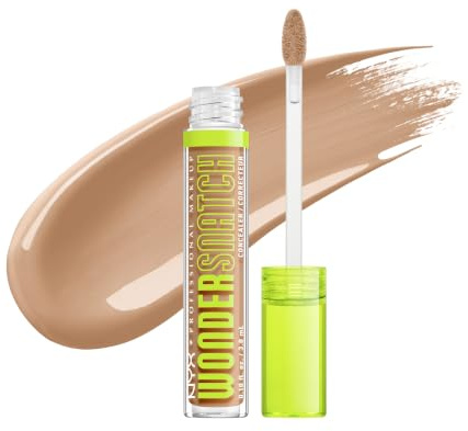NYX Professional Makeup, Wonder Snatch Concealer, flüssig-cremige Formel, soft-mattes Finish, wasserfest, färbt nicht ab, spendet bis zu 24 Stunden Feuchtigkeit, vegane Formel, 15 Neutral Tan, 3,5 ml