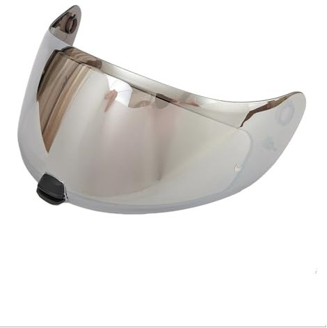 Motociclo Visiera for casco, lente for visiera for casco da moto compatibile con HJC HJ-20-M C-70 IS-17 PC Visiera for casco da moto antivento antigraffio Occhiali protettivi (rosso)(Silver)