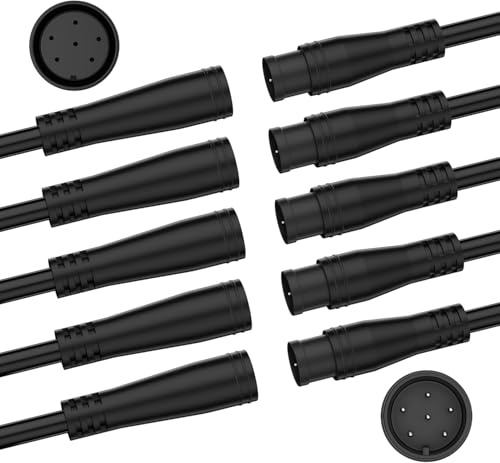 Ebike battery connector 6Pin Ebike Extension Cable, Battery Connector & Waterproof Ebike Light Connector
