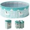 Piscine pliable non gonflable pour , 160 x 160 x 45 cm, baignoire et baignoire pour pour tout-petits, adultes, jeux de plein air, accessoires de natation amusants en famille
