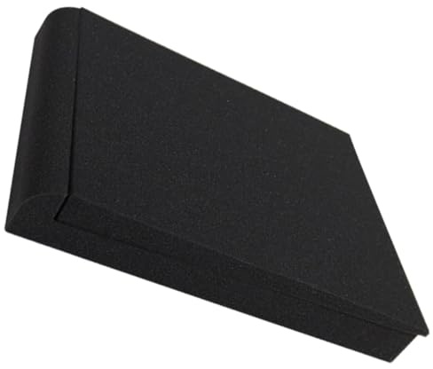 Lautsprecher Isolationspad Schaumstoff 28x20x4,2cm Schwarz | Stoßdämpfend, Rutschfeste Unterseite, für Studio Monitore und Plattenspieler im Arbeitsbereich