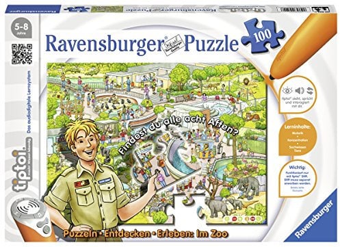 Ravensburger 00524 - TipToi: Erleben Zoo-Puzzle