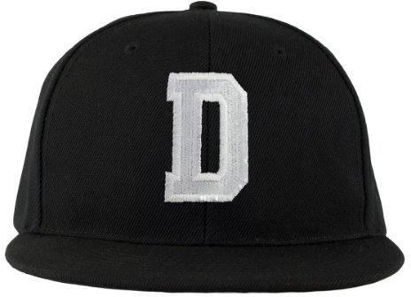 morefaz Baseball Cap Alle Buchstaben A-Z Bad Hair Day schwarz with Adjustable Strap Snapback (TM) (D)
