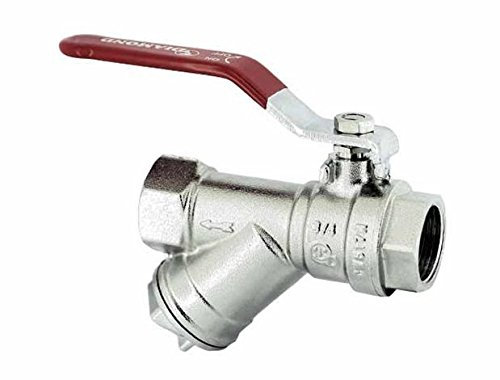 Kugelhahn 1 mit Schmutzfänger IG-IG Wasserhahn Mit Stopfbuchse Messing