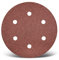 MENZER Red Klett-Schleifscheiben, 225 mm, 6-Loch, f. Trockenbauschleifer, Normalkorund (25 Stk.) K80