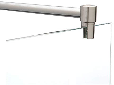 Stabilisierungsstange für Duschen, Stabilisator Duschwand, Stabilisationsstange Glas-Wand (100cm, Edelstahl)