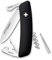 Couteau de poche suisse Swiza D03, noir anti-slip-grips, 6 Caractéristiques