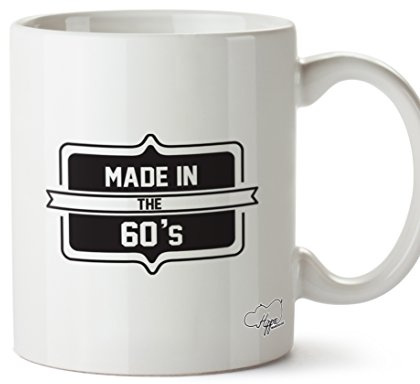 Hippowarehouse Made in the 60's Printed Mug Cup Ceramic 10oz