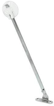 Gedotec Klappenbeschlag für Möbel-Türen Klappen-Halterung für Kleider-Schrank - H3914 | Klappenhalter Küchen-Schrank | Stahl vernickelt | 275 mm | 1 Stück - Klappenscharnier für Schranktüren & Barfach