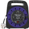 Pro Elec PEL00806 10A 2-Gang Handbag Reel mains Extension with 2x USB Charging Ports, 25 m