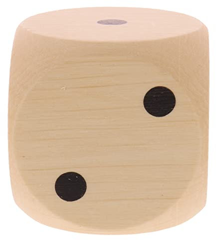 5X HOFMEISTER® Würfel Augenzahlen Holz 4cm - Holzwürfel Kinder Erwachsene Spielen Brettspiel Party Spieleabend Partyspiel, 100% Naturprodukt unbehandelt aus heimischem Buchenholz, 4 x 4 cm