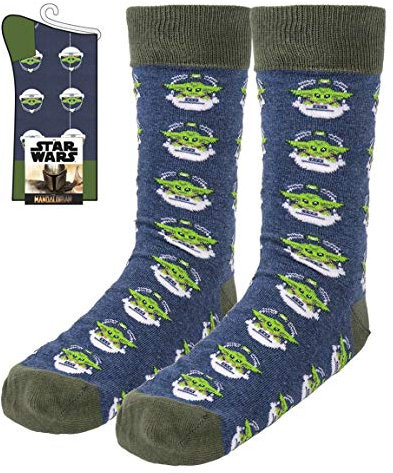 CERDÁ LIFE'S LITTLE MOMENTS Herren Elastische Socken Mandalorian Kapsel von Baby Yoda-Offizielles Disney-Lizenz, mehrfarbig, Standard, bunt