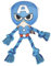 Cerdá Life'S Little Moments - Captain America dog rope toy - dog toys indestructible - dog toys for medium dogs and big dogs - tough dog toys Official Marvel Licensed
