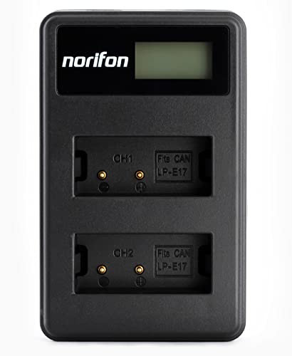 LP-E17 Double Canal LCD USB Chargeur pour Canon EOS 750D, EOS 760D, EOS M3 et Plus