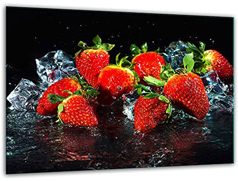 TMK ArtDeko – Schneidebrett Glas – Glasschneidebrett für die Küche 30x22 cm – Robust, Hygienisch & Rutschfest – Glas Schneidebrett – Zusätzliche Arbeitsfläche – Vielseitige Nutzung