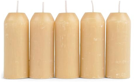 UCO 12 Stunden natürliches Bienenwachs, lange brennende Notfallkerzen für Kerzenlaterne, 5 Stück