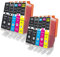 OBV 10x kompatible Druckerpatrone als Ersatz für Canon 570/571 für Pixma TS5050 TS5051 TS5052 TS5053 TS5055 TS6020white TS6040 TS6050 TS6051 TS6052