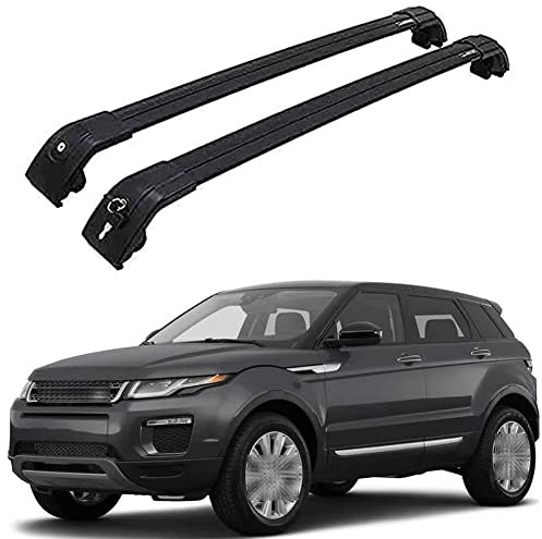 für Land Rover Range Rover Evoque 2011-2022 2 Stück Aluminium Querträger Dachträger Auto Dachgepäckträger Lastenträger Relingträger für Gepäcktransport Reisen und Camping