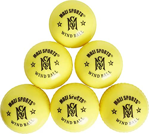 Mozi Sports Wind-Cricket-Bälle – weicher Cricketball für drinnen und draußen, für Coaching-Übungen