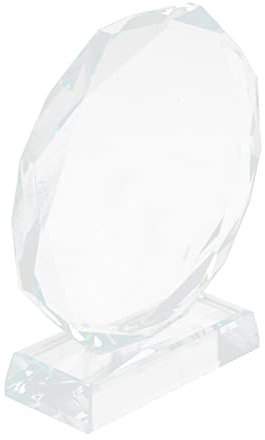 Abaodam Blank Crystal Trophy Awards Glass Award Trophy Custom Trophy Award Plaque Desk Topper Glass Golf Trophy Clear Award Trophy Funny Trophy Commemorate Crystal Glass Child