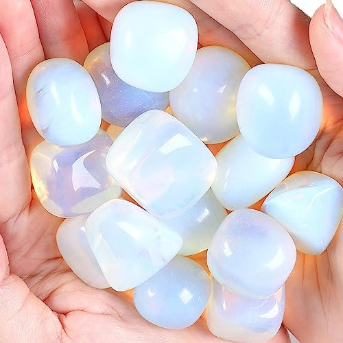 XIANNVXI Opal Kristalle Edelsteine Groß Trommelsteine Kristall Steine Natürliche Stein (100G)