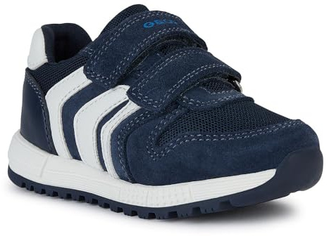 Geox Baby-Jungen B ALBEN Boy A Sneaker, Navy/White, 24 EU